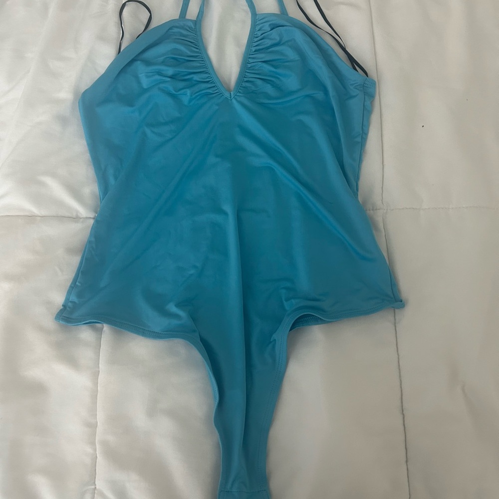 Blue One-Piece Bodysuit
